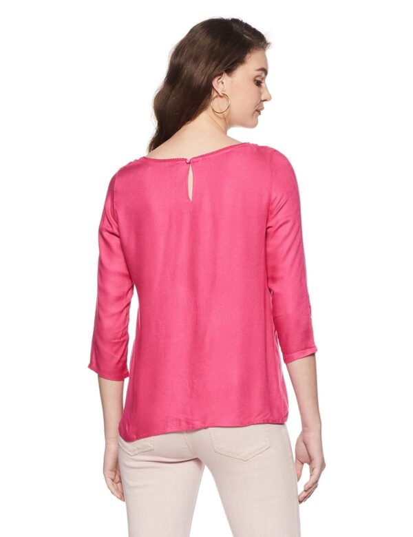 Fuschia Pink Women's Body Blouse Back