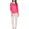 Fuschia Pink Women's Body Blouse Back