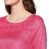 Fuschia Pink Women's Body Blouse Back