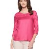 Fuschia Pink Women's Body Blouse Top