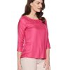 Fuschia Pink Women's Body Blouse Back