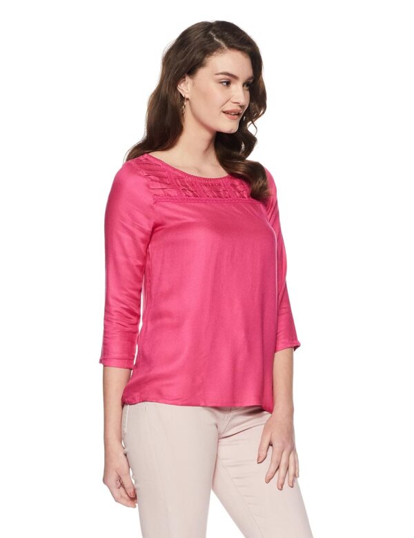 Fuschia Pink Women's Body Blouse Back