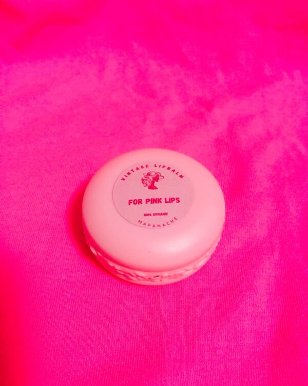 Vintage Fuchsia Pink Lip Balm for Dark Lips With Organic Shea Butter