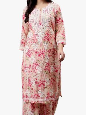 pink-lukhnavi-mulmul-chikenkari-kurta-set-for-women