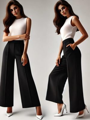omen’s Black Formal Stretchable Pants
