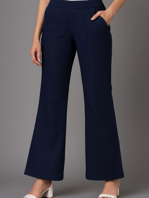Blue formal Pants for Women